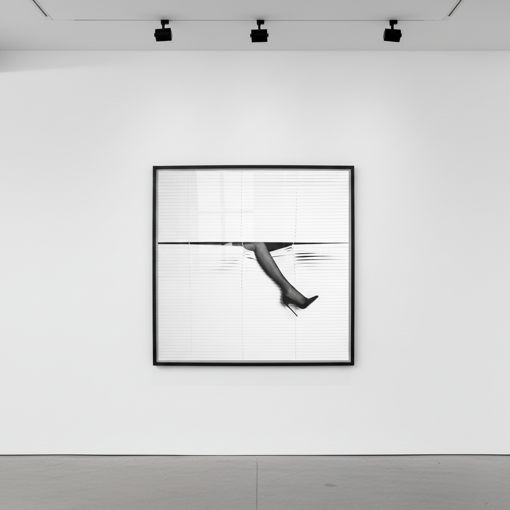 Tyler Shields - Blinds and High Heel, 2025, Chromogenic print