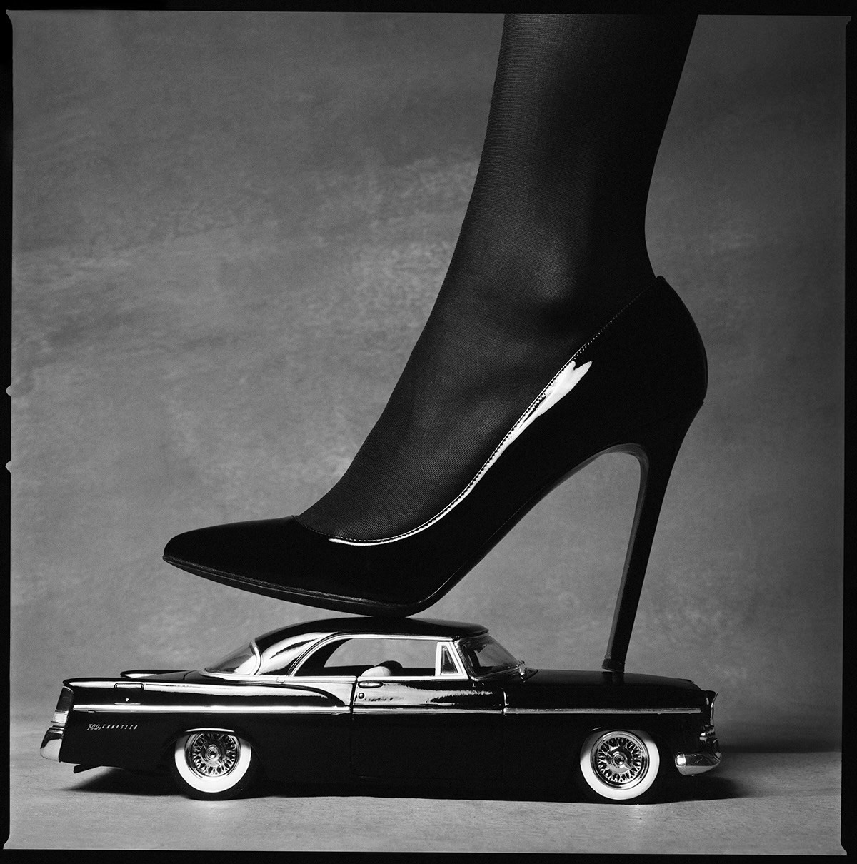 Tyler Shields - Chevy High Heel II, 2021, Digital c print