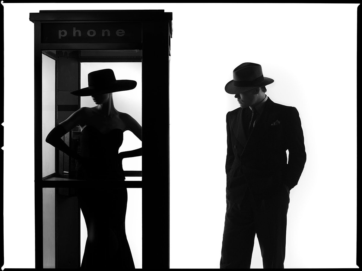 Legs and Hat Silhouette