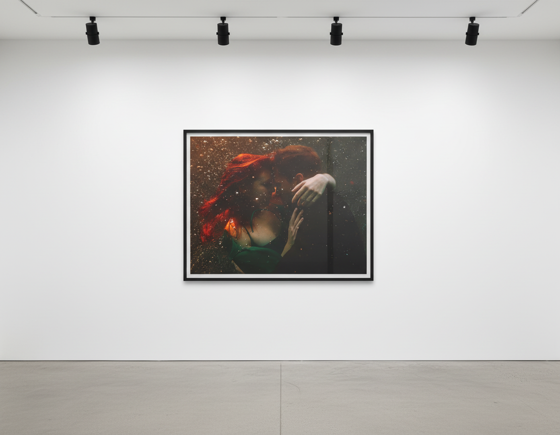 Tyler Shields - Lovers Underwater, 2025, Chromogenic print