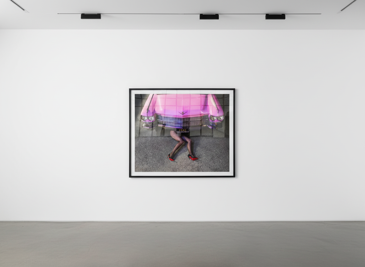 Tyler Shields - Pink Cadillac, Chromogenic print