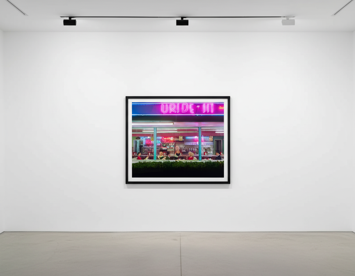 Tyler Shields - The Diner, 2025, Chromogenic print