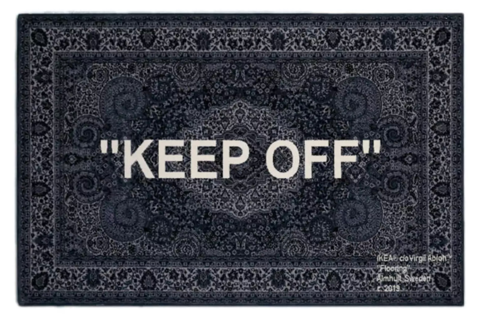 Virgil Abloh - "Keep Off", 2019, Nylon, Wool