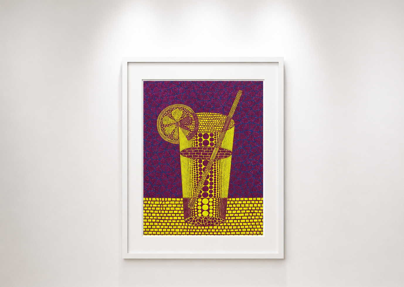 Yayoi Kusama - Lemon Squash (4), 1999, Screenprint in colours and lame