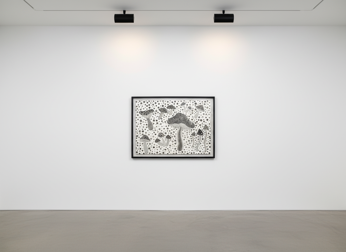 Yayoi Kusama - Mushrooms, 1995, Etching