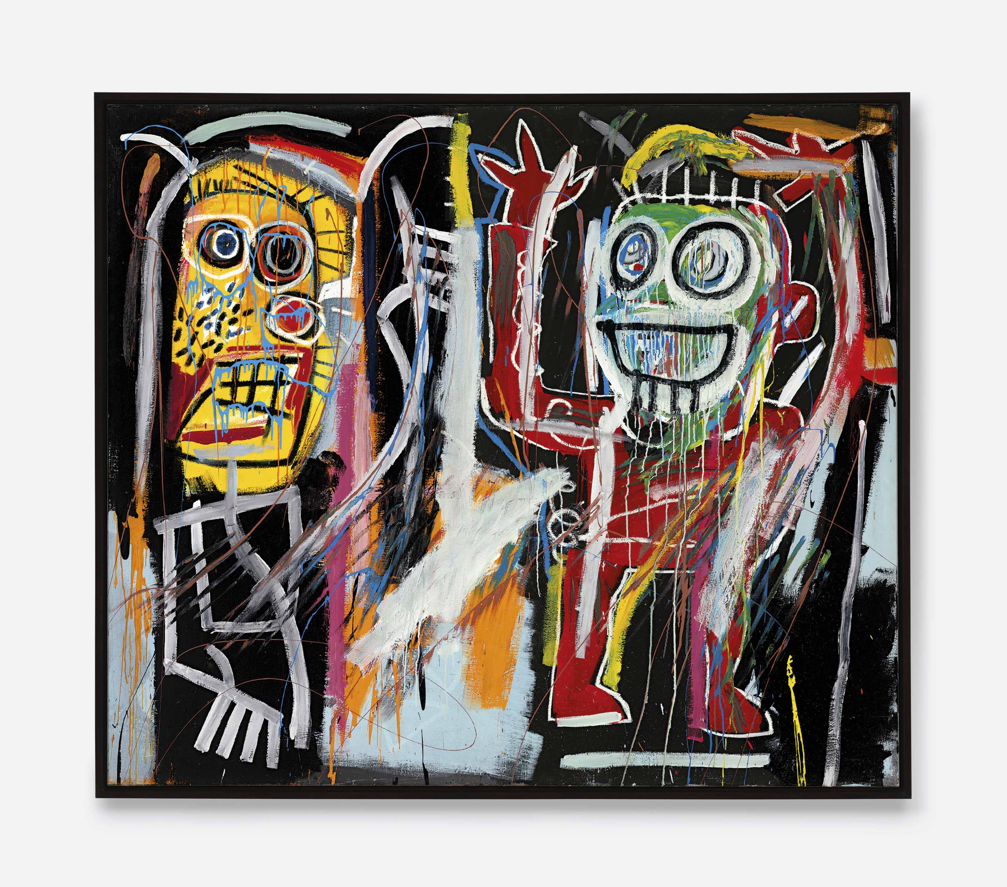 Jean-Michel Basquiat, Dustheads, 1982. Image courtesy Christie's.