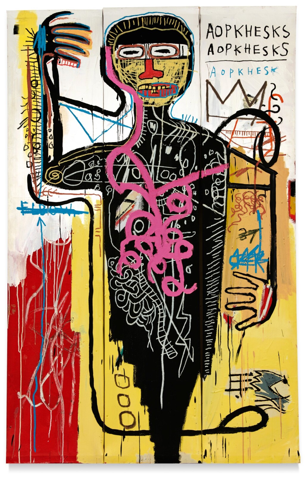 Jean-Michel Basquiat, Versus Medici, 1982. Image courtesy Sotheby's.