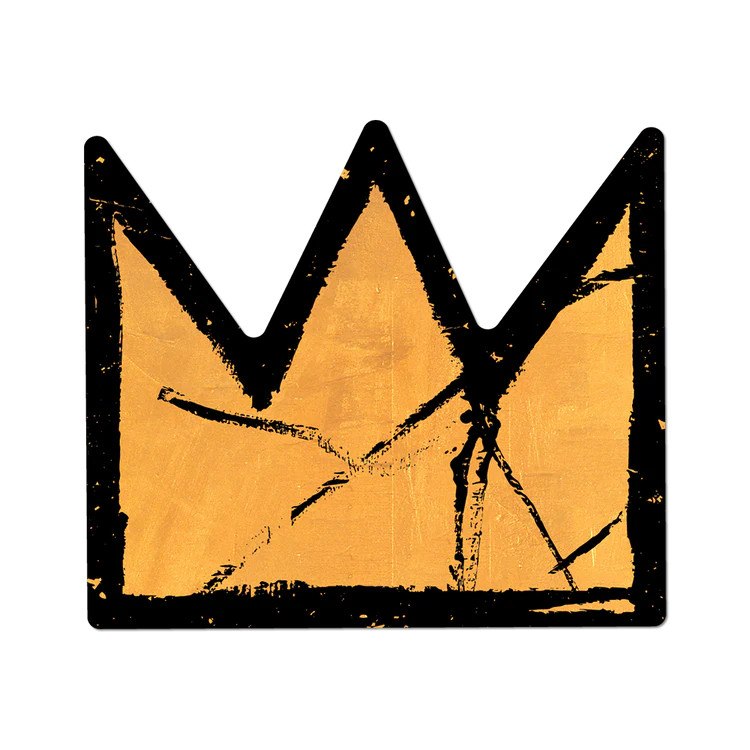 Jean-Michel Basquiat crown motif — the iconic three-pointed crown symbol used throughout his work