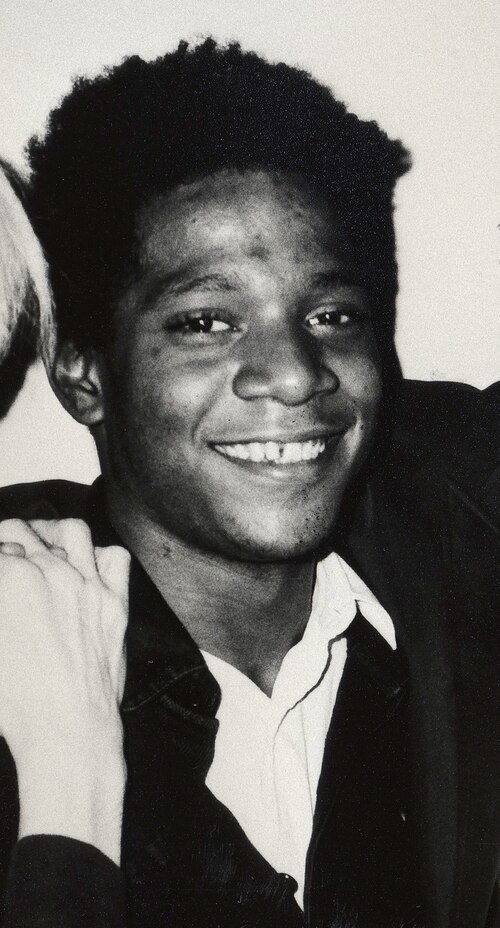 Jean-Michel Basquiat photographed in 1984. Photo: Andy Warhol / Wikimedia Commons, CC BY-SA 4.0.