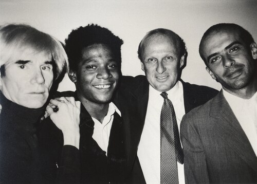 Andy Warhol and Jean-Michel Basquiat, New York, 1984. Photo: Galerie Bruno Bischofberger, CC BY-SA 4.0.