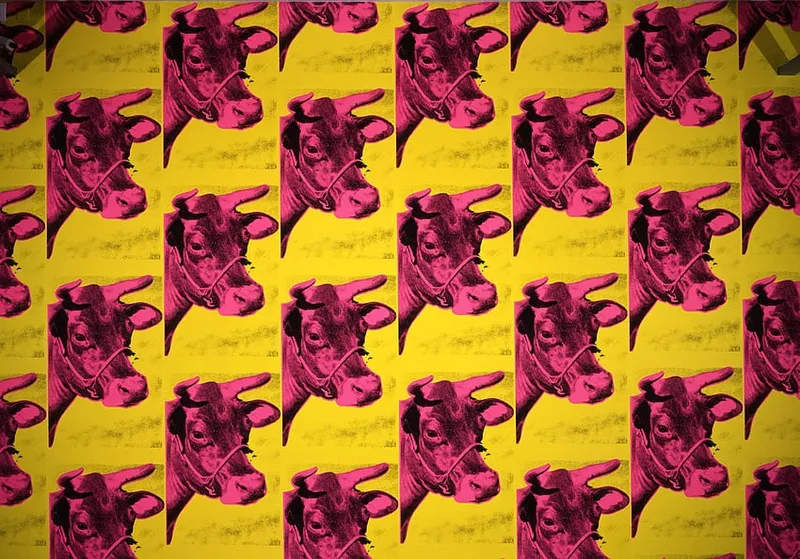 Andy Warhol's Cow Wallpapers