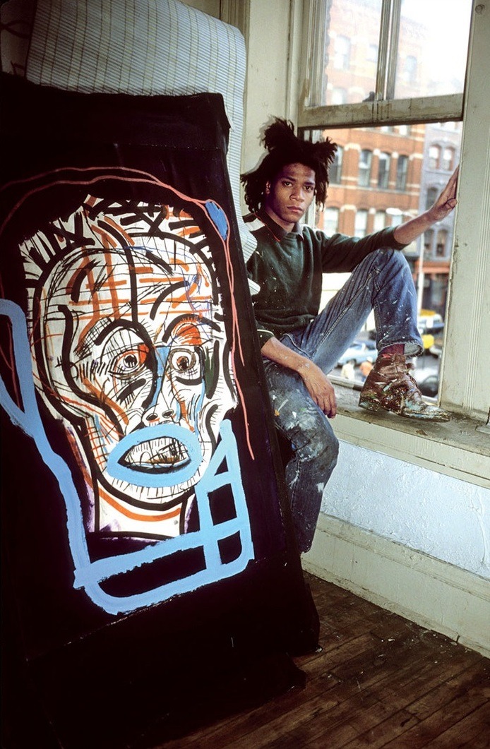 Jean-Michel Basquiat, Skull. Acrylic and oilstick on canvas.